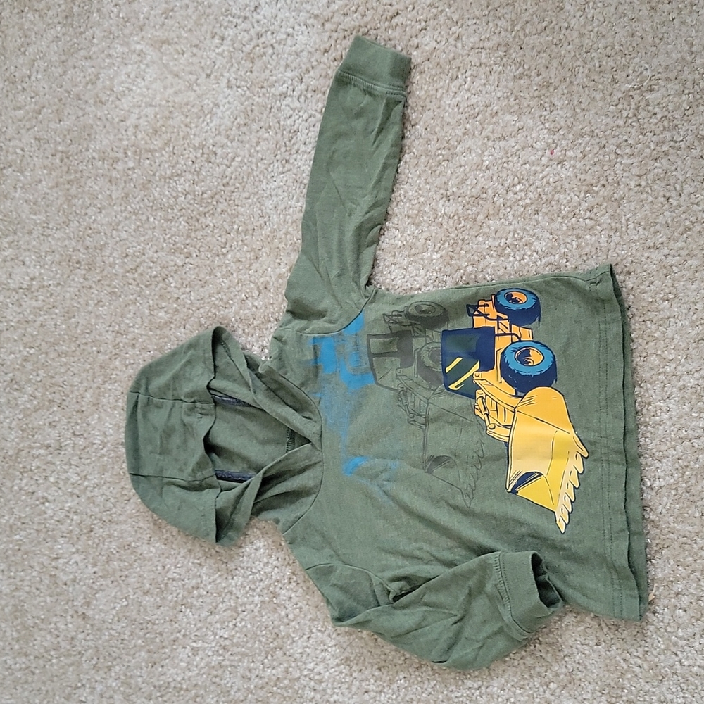 18m carters long sleeve hooded shirt